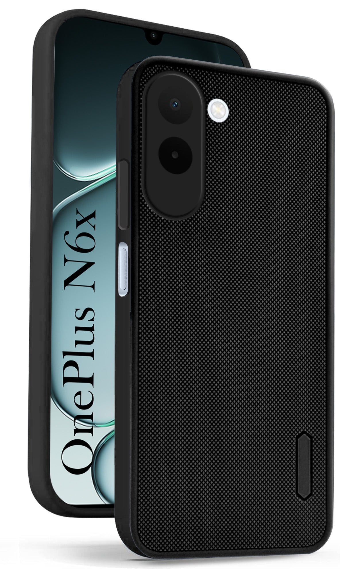For OnePlus N6X Back Cover Case Rubberised (Textured Grip Design| Micro-Fiber Cloth Inside | Slim and Light Weight | Soft Touch and Feel)