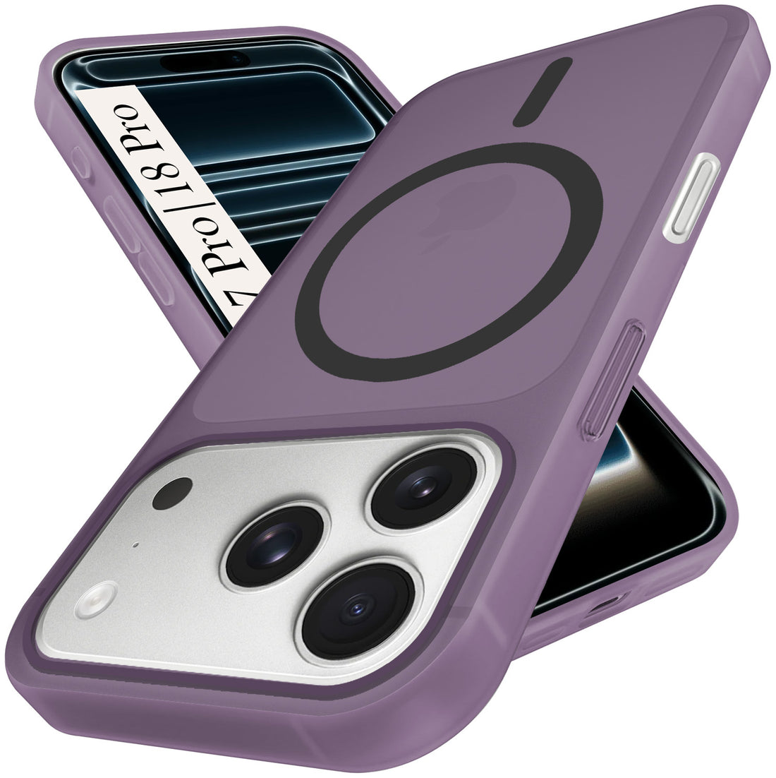 For iPhone 17 Pro | iPhone 18 Pro Back Cover Case (Frosted Matte Feel | MagSafe Compatible Wireless Charging)