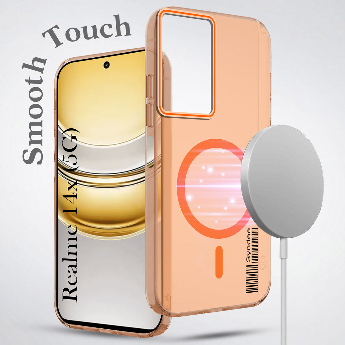 For Realme 14X Back Cover Case (Soft Touch | Camera Bump Protection | MagSafe Compatible | Matte Finish)