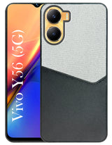 For Vivo Y56 5G Back Cover Case (Dual PU Leather Stitch | Professional Minimalist | Soft and Flexible)