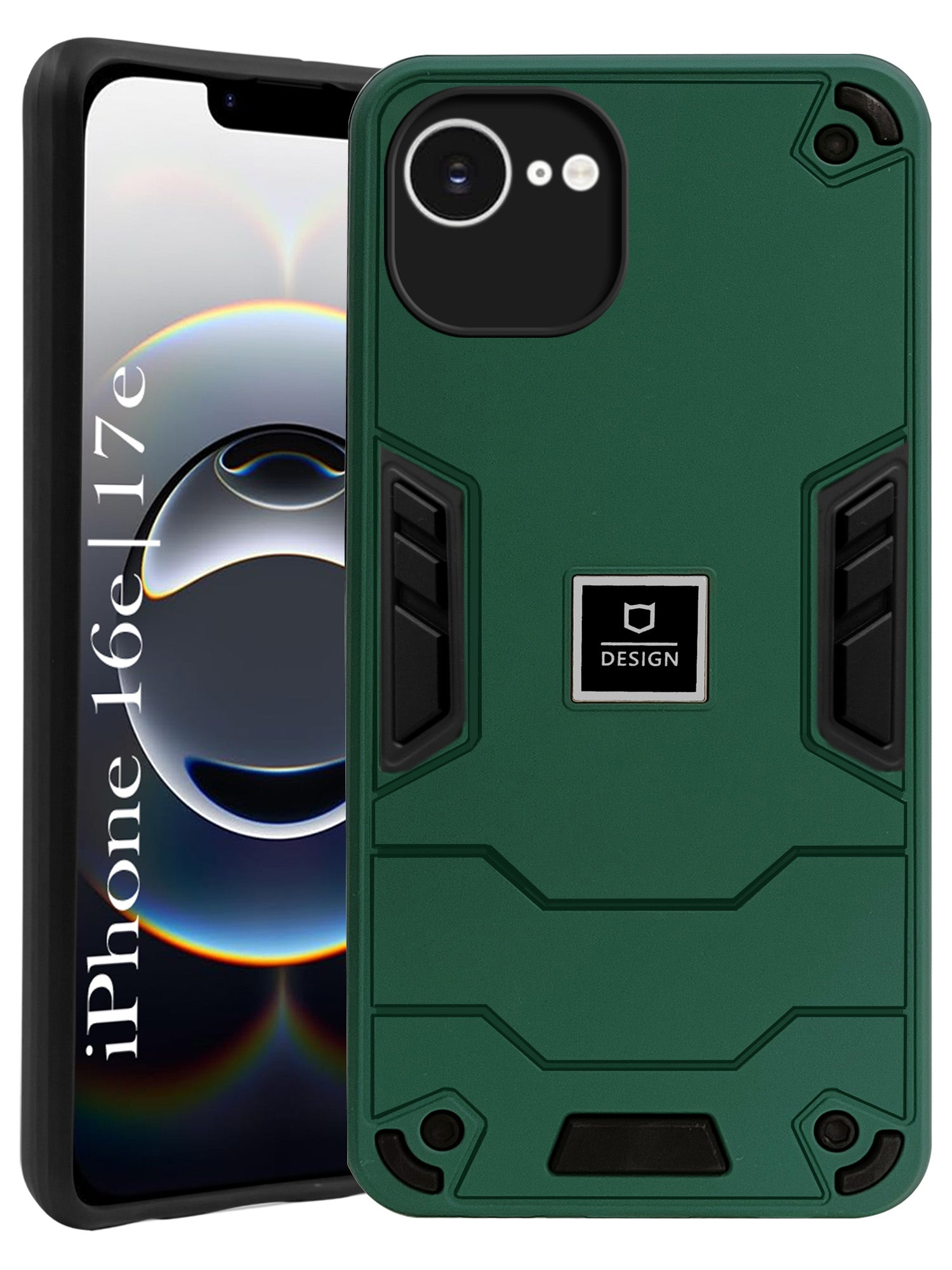 For iPhone 16e | iPhone 17e Back Cover Case (Hybrid Armor | Slim Dual Layer | Shockproof Lightweight)