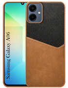 For Samsung Galaxy A06 Back Cover Case (Dual PU Leather Stitch | Professional Minimalist | Soft and Flexible)