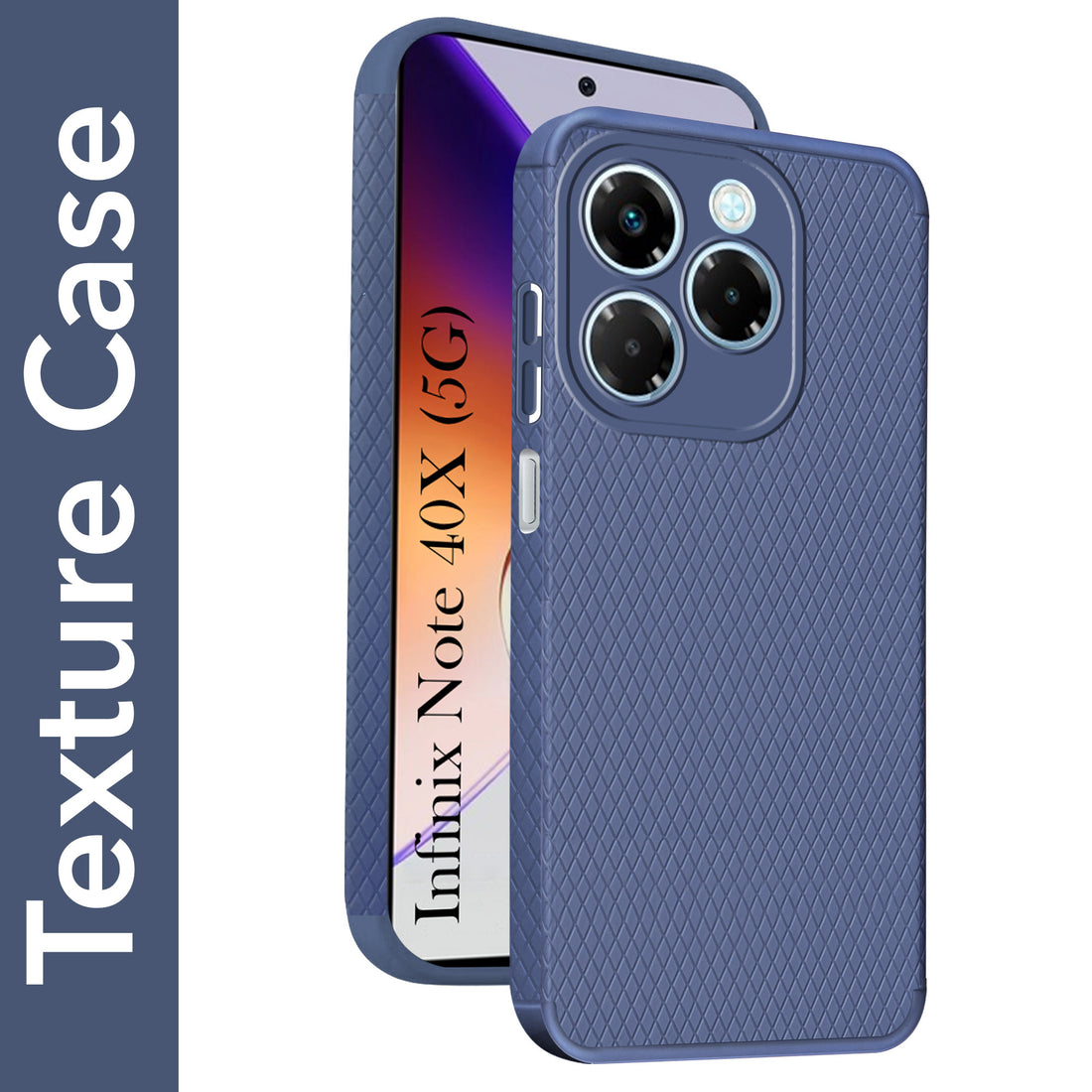 For Infinix Note 40X 5G Back Cover Case Liquid Silicone (Camera Protection | Side Grip Texture | Soft and Flexible)