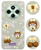 For Poco C75 | Poco M7 Back Cover Case (3D Cute Cartoons | Hard Back Side Soft | Matte Premium Finish | HD Printing)