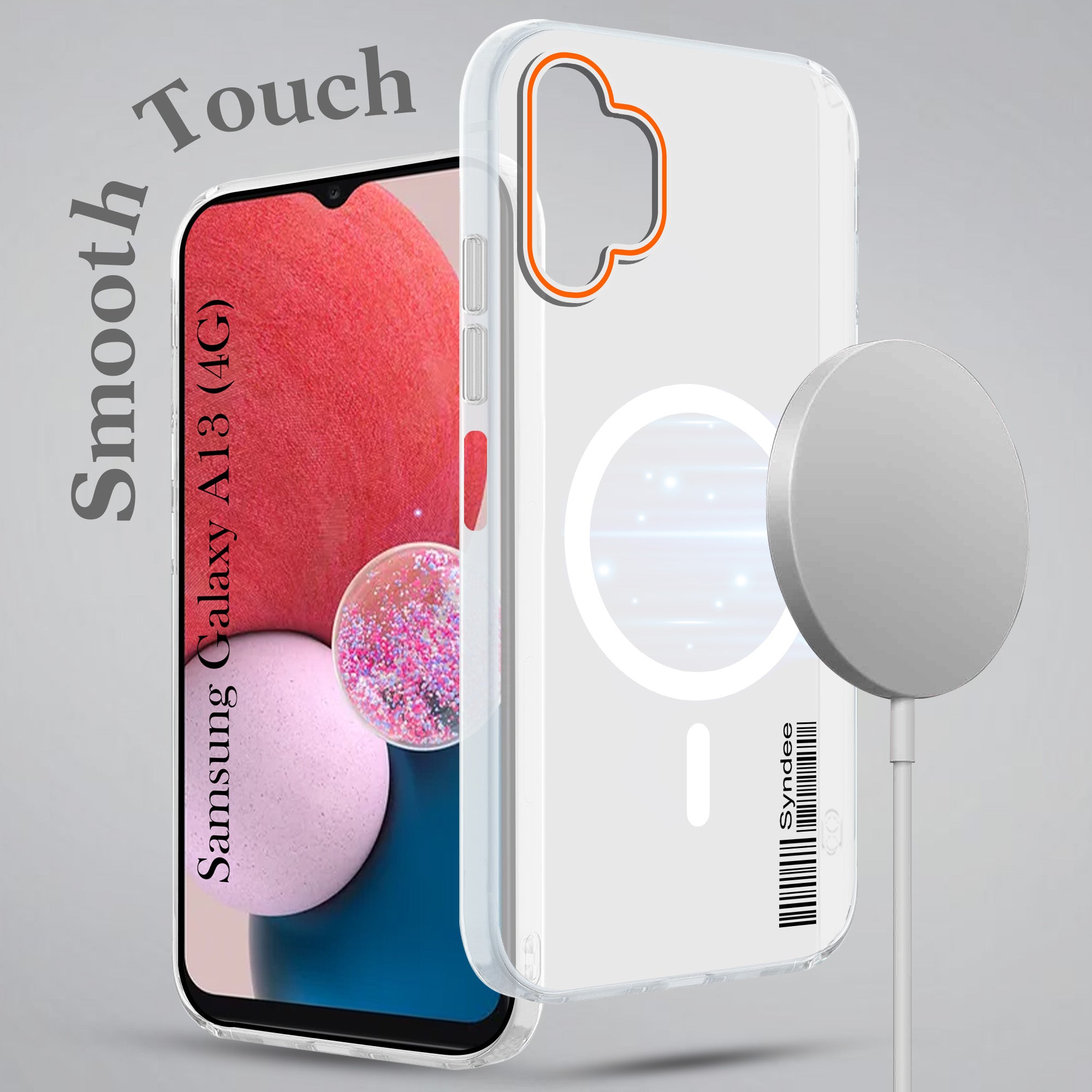For Samsung Galaxy A13 4G Back Cover Case (Soft Touch | Camera Bump Protection | MagSafe Compatible | Matte Finish)