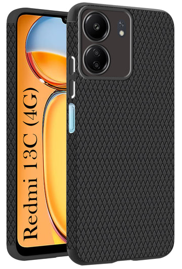 For Xiaomi Redmi 13C 4G Back Cover Case (Liquid Silicone | Side Grip | Camera Protection)