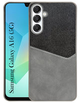 For Samsung Galaxy A16 5G Back Cover Case (Dual PU Leather Stitch | Professional Minimalist | Soft and Flexible)