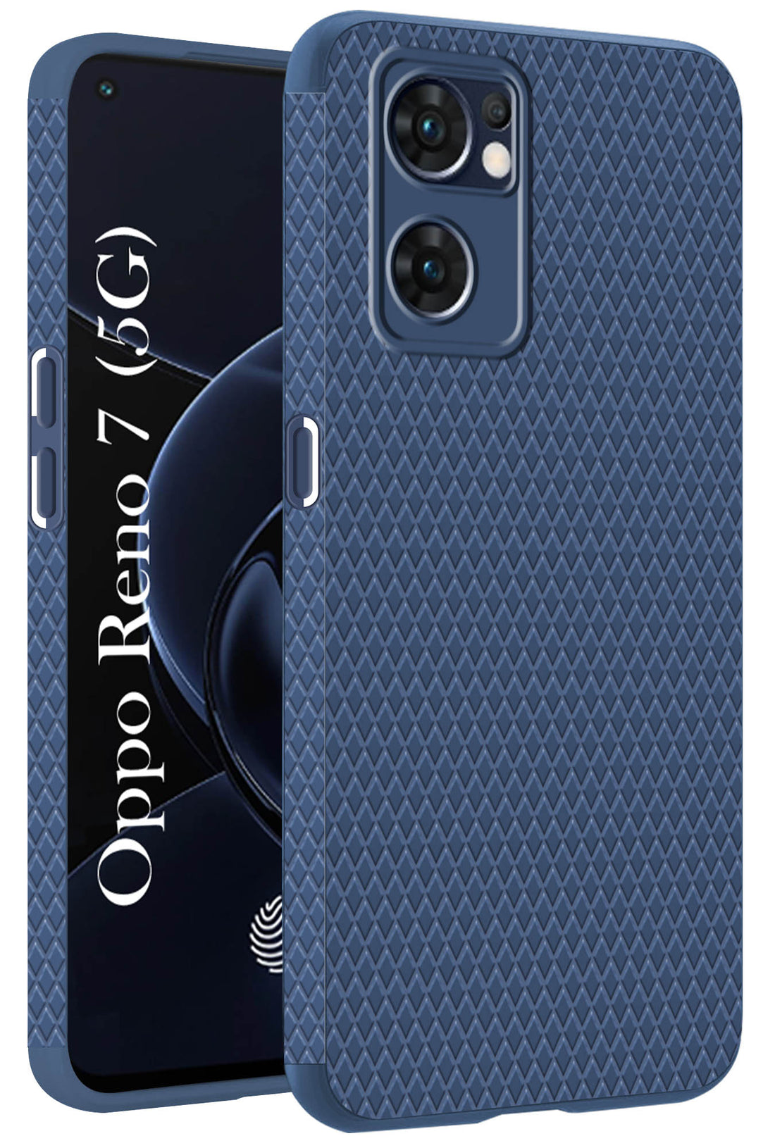 For Oppo Reno7 5G | Reno 7 5G Back Cover Case (Camera Protection | Side Grip Texture | Soft and Flexible)