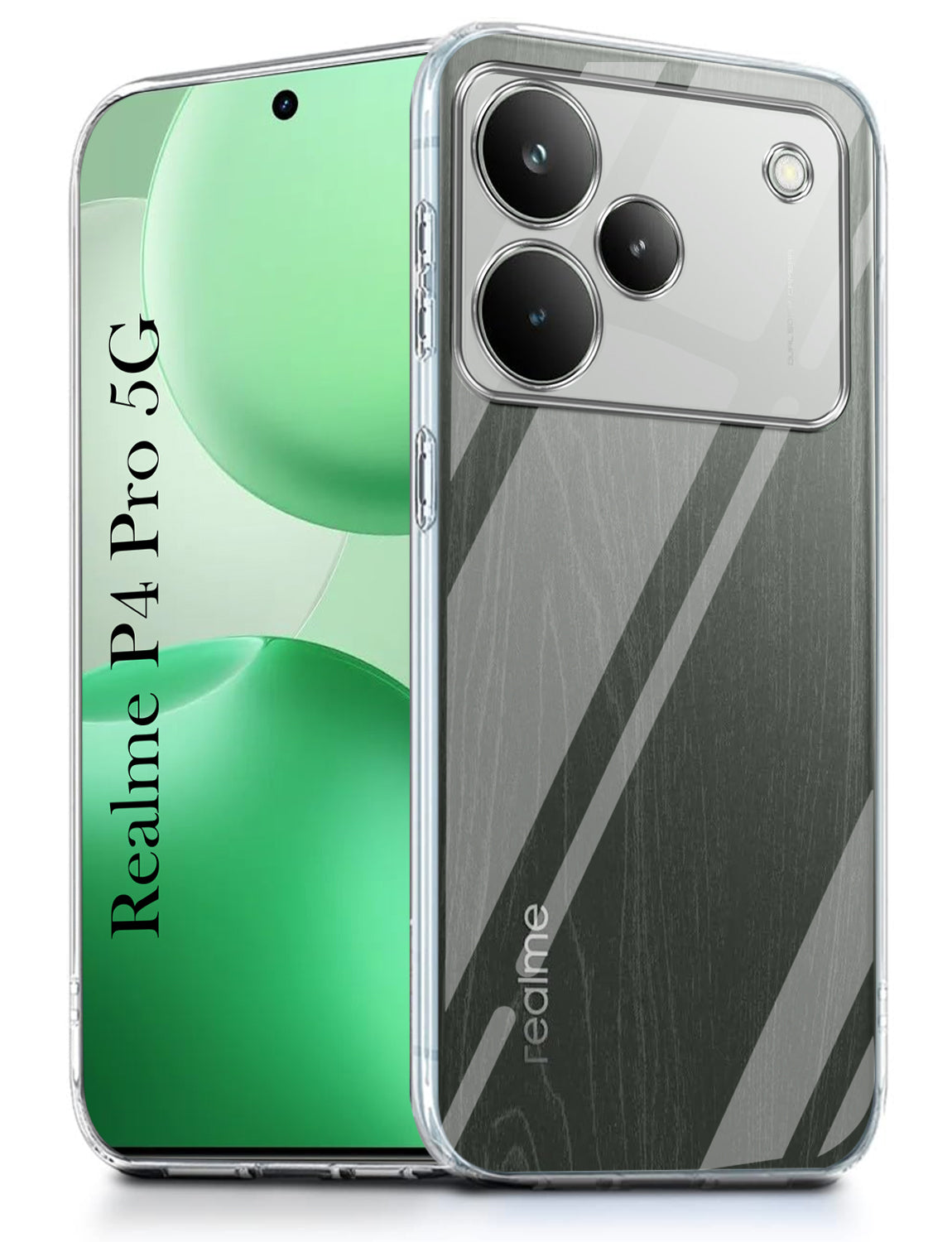 For Realme P4 Pro Back Cover Case (Clear Shockproof Case with Camera Protection | Soft and Flexible | Transparent)