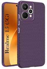 For Realme 15 Back Cover Case (Camera Protection | Side Grip Texture | Soft and Flexible)