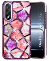 For Oneplus Nord 5 Back Cover Case (Dual Design Glitter Sparkle and Detachable Diamond Print Case | Soft and Flexible)