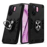 For Vivo V60e Back Cover Case Hybrid Armor (Shockproof Dual Layer Polycarbonate |Ring Holder Kickstand)