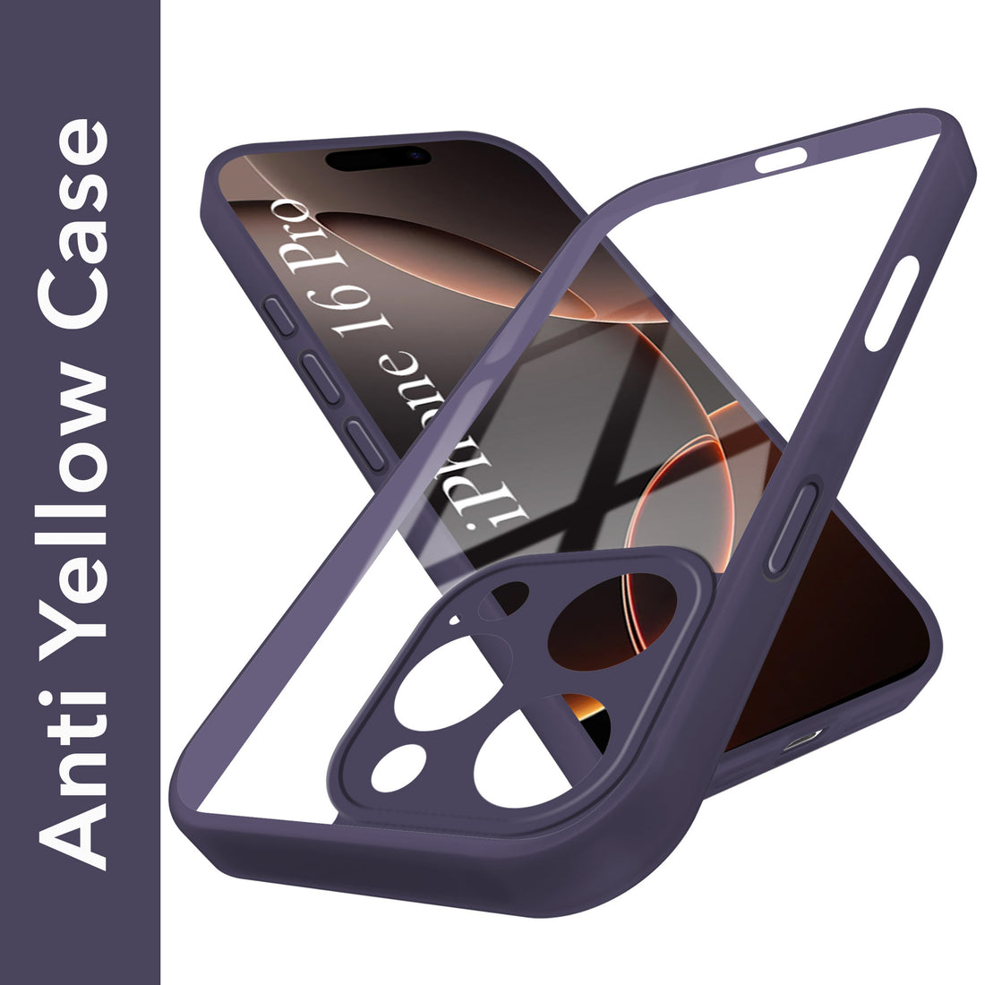 For Apple iPhone 16 Pro Ultra-Hybrid Back Cover Case(Lifetime Anti Yellow | Anti Scratch | Crystal Clear Shockproof)