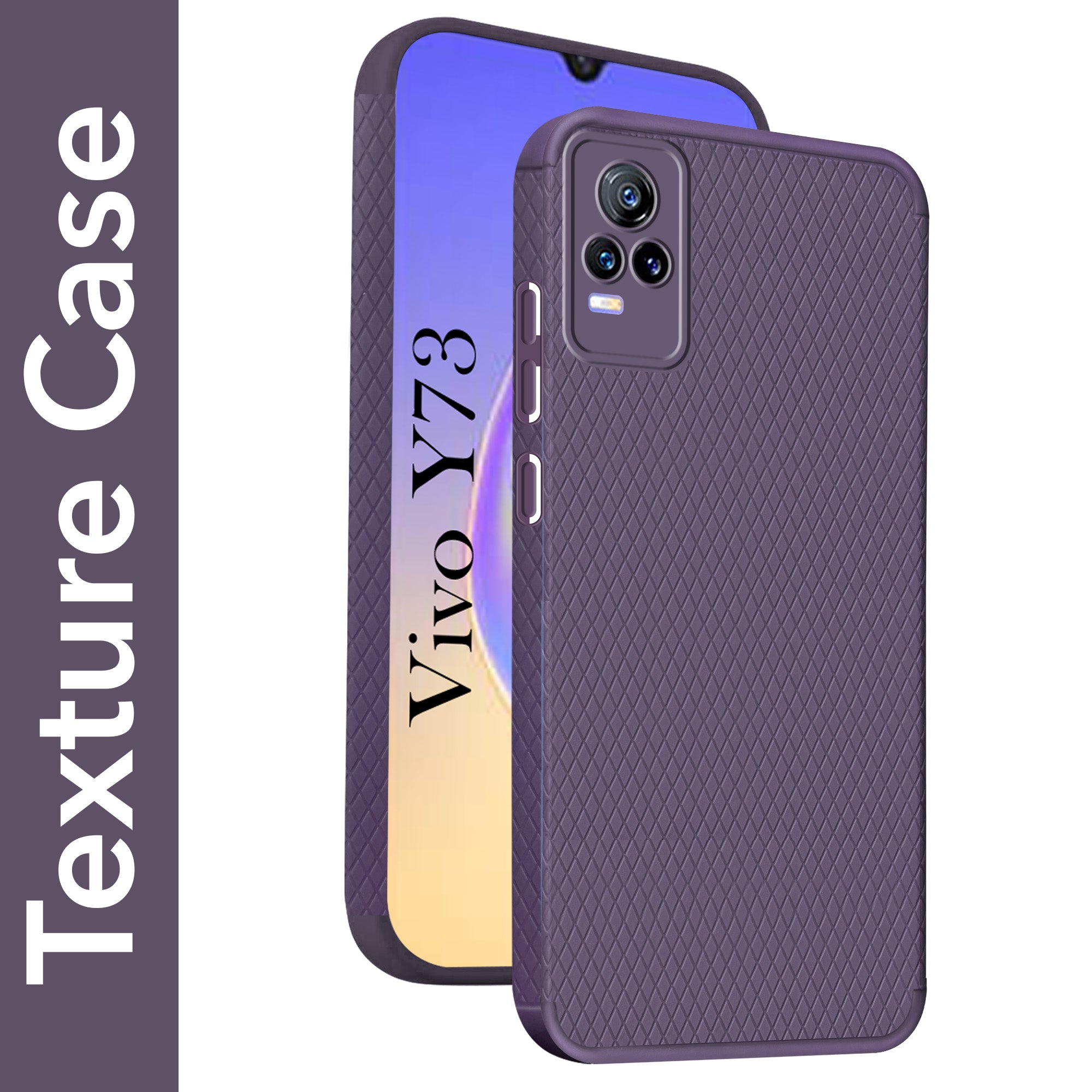 For Vivo Y73 Back Cover Case (Liquid Silicone | Side Grip | Camera Protection)