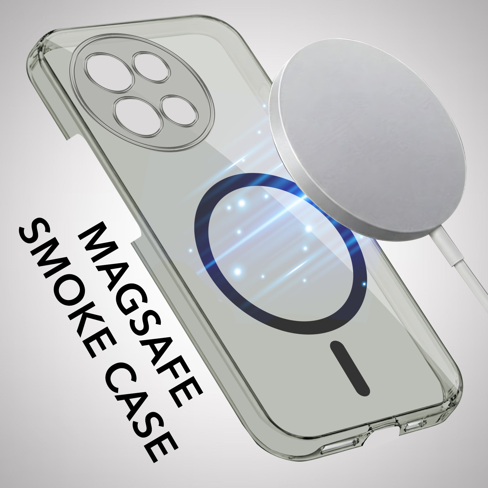For Vivo V30e 5G Back Cover Case Lifetime Anti-Yellow MagSafe Compatible Clear (Sleek Hard Crystal | Shockproof and Camera Protection)