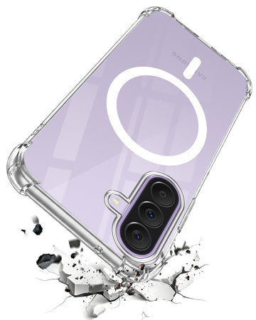 For Samsung Galaxy A37 5G Back Cover Shockproof Crystal-Clear (Magsafe Wireless Support | Drop & Camera Protection | Hard Polycarbonate)