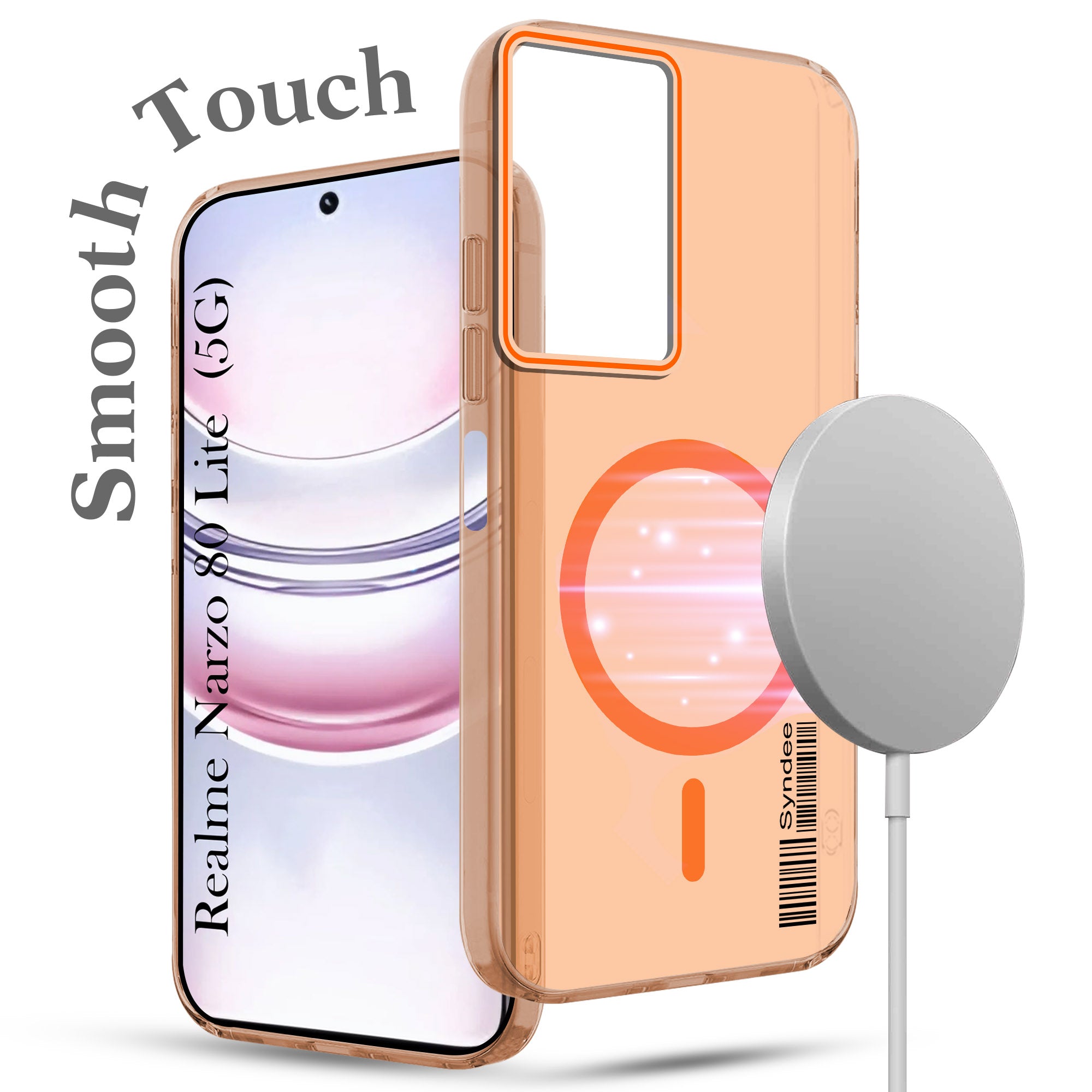 For Realme Narzo 80 Lite 5G Back Cover Case (Soft Touch | Camera Bump Protection | MagSafe Compatible | Matte Finish)