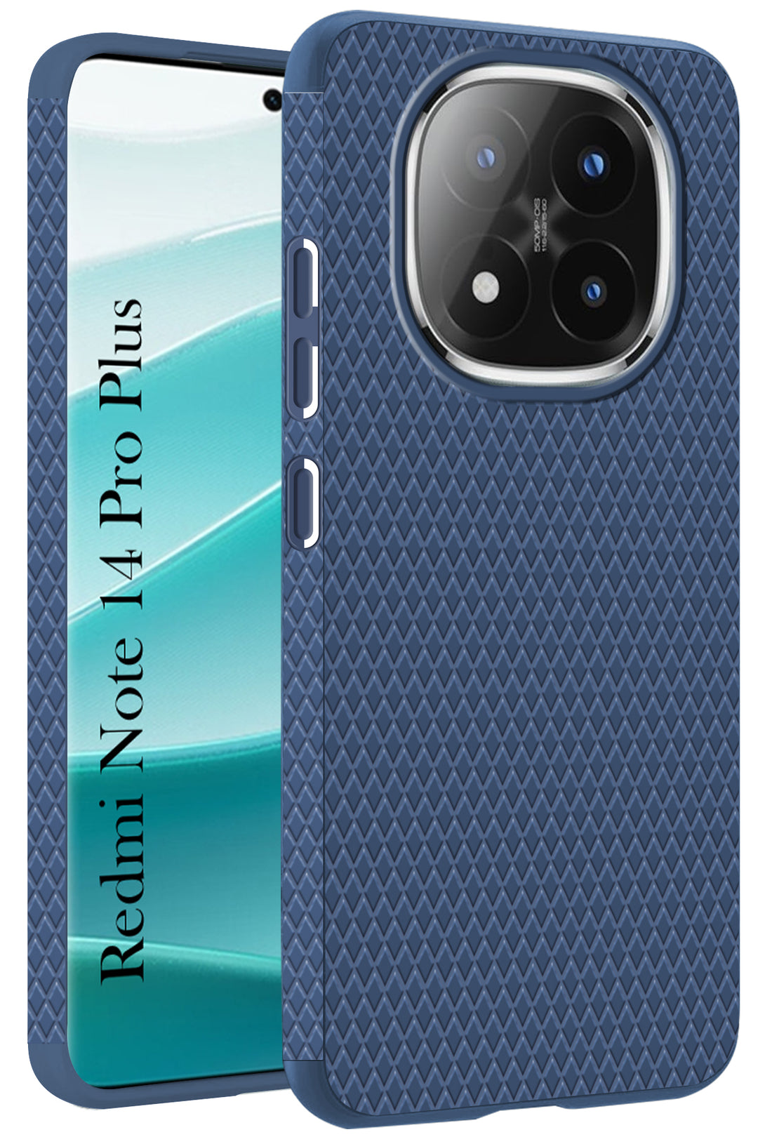 For Redmi Note 14 Pro Plus Back Cover Case  (Liquid Silicone | Side Grip | Camera Protection)