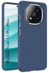 For Redmi Note 14 Pro Plus Back Cover Case  (Liquid Silicone | Side Grip | Camera Protection)