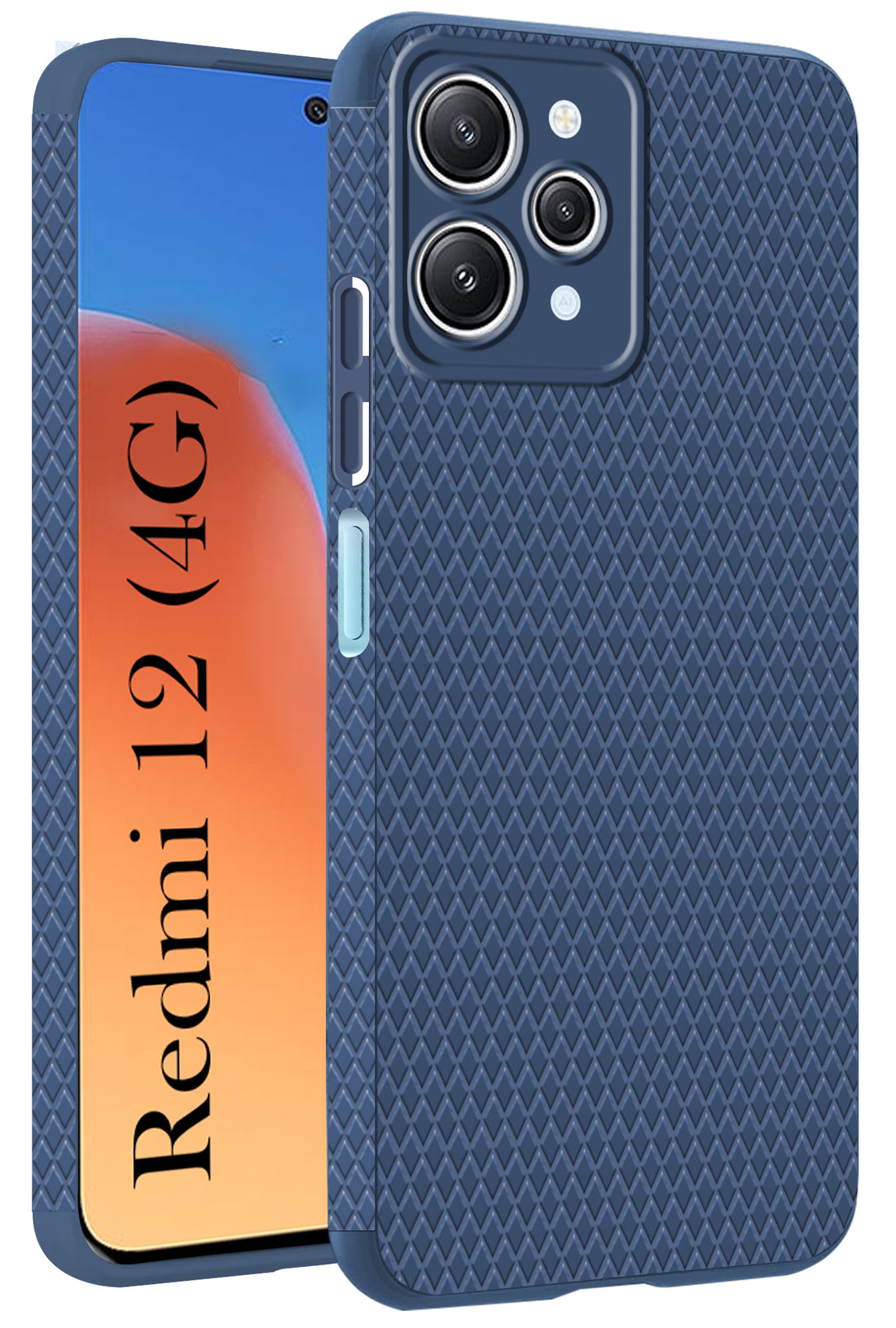 For Xiaomi Redmi 12 4G Back Cover Case (Liquid Silicone | Side Grip | Camera Protection)