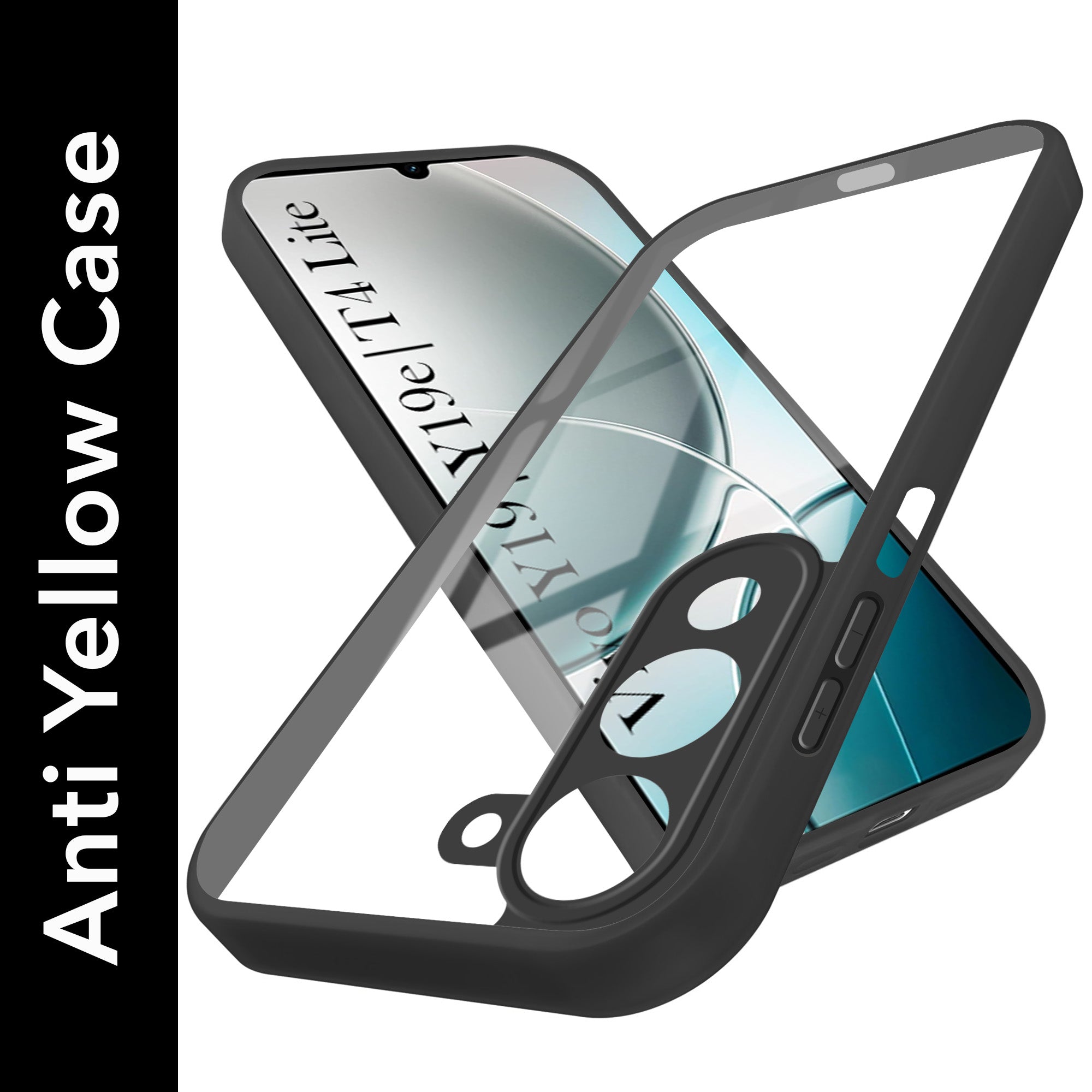 For Vivo Y19 | Vivo Y19e | Vivo T4 Lite Back Cover Case (Lifetime Anti Yellow | Anti Scratch | Crystal Clear Shockproof)