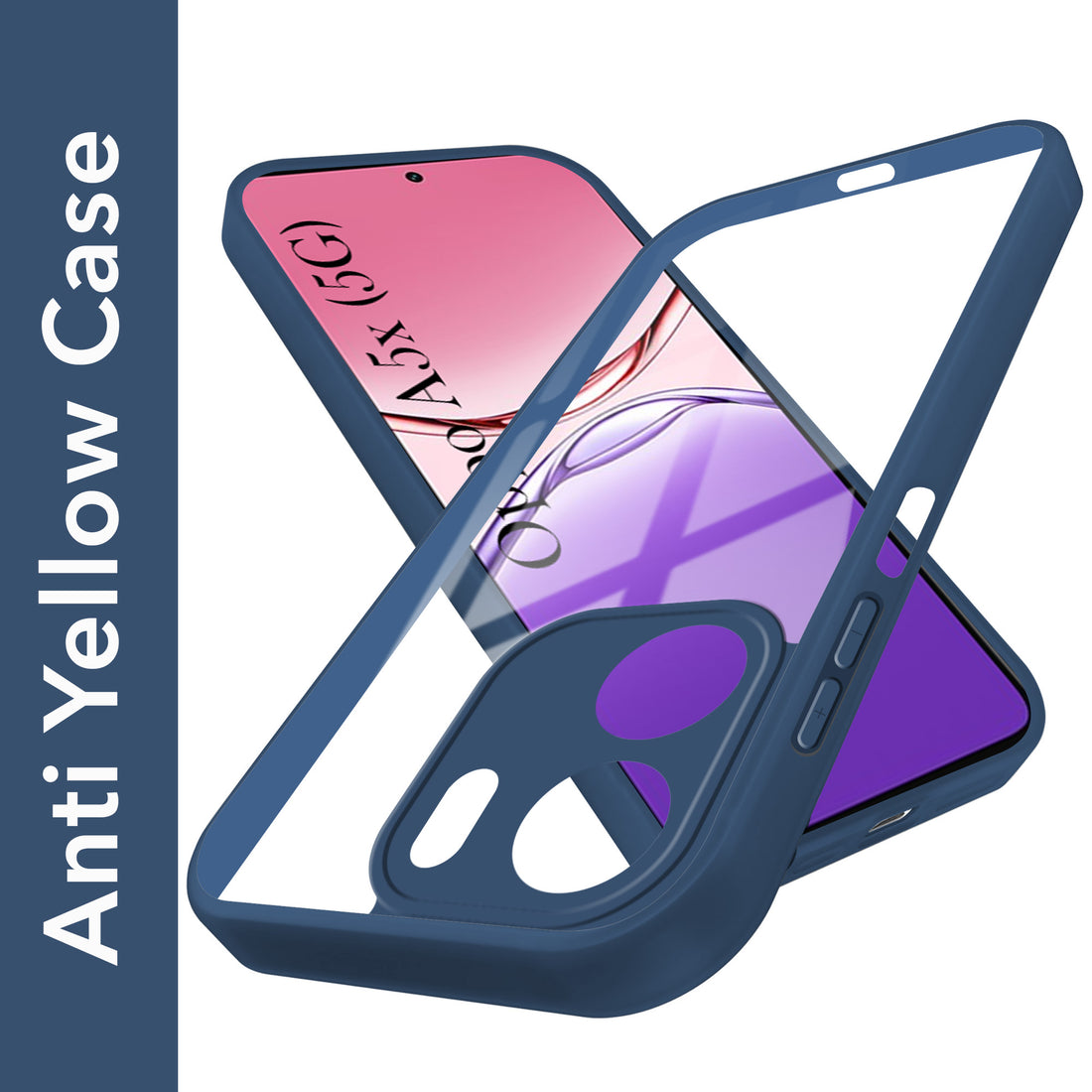For Oppo A5X Back Cover Case (Lifetime Anti Yellow | Anti Scratch | Crystal Clear Shockproof)