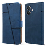 For Oppo A3 Flip Cover Case ( Stitched Leather with Magnetic Closure)