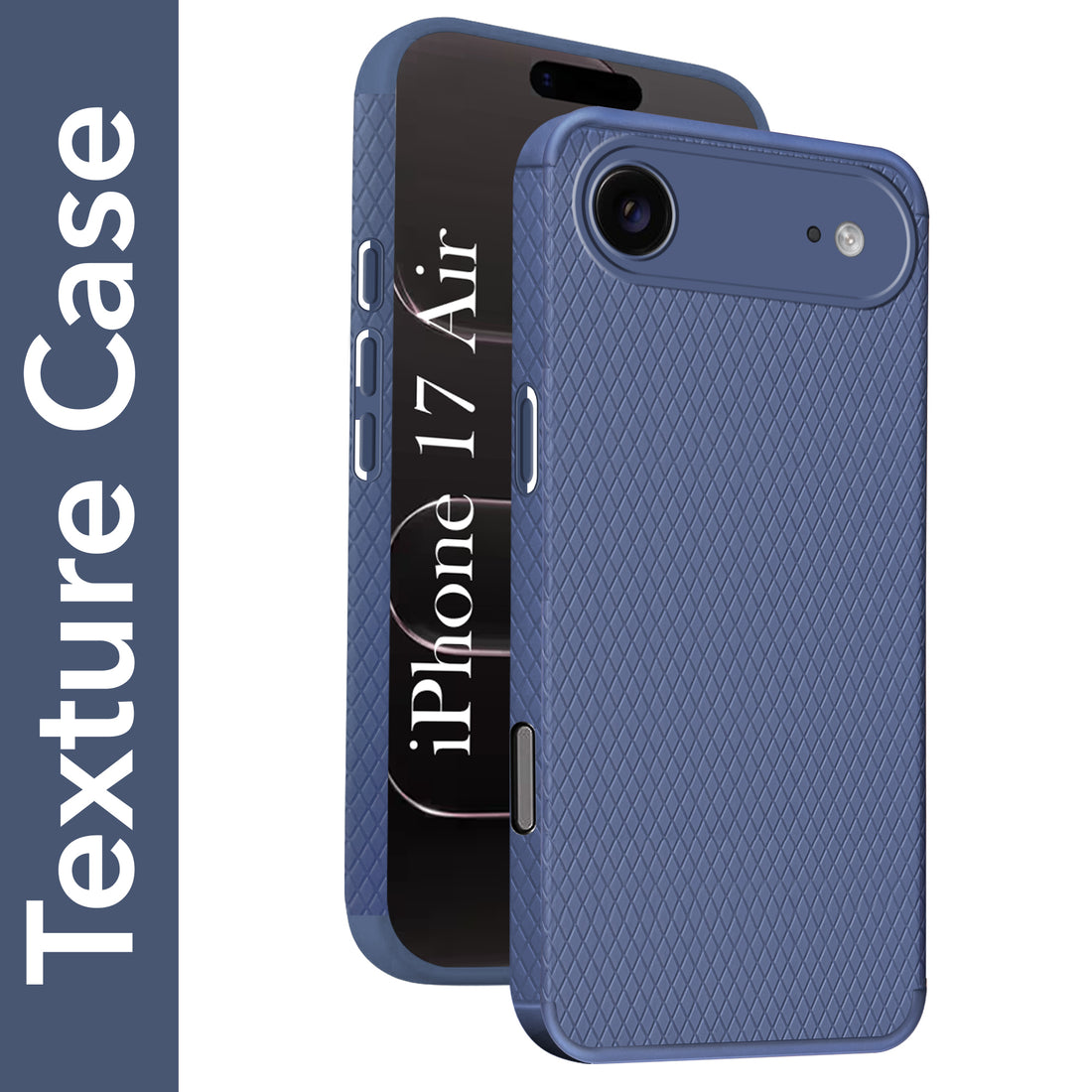 For Apple iPhone 17 Air Back Cover Case (Camera Protection | Side Grip Texture | Soft and Flexible)