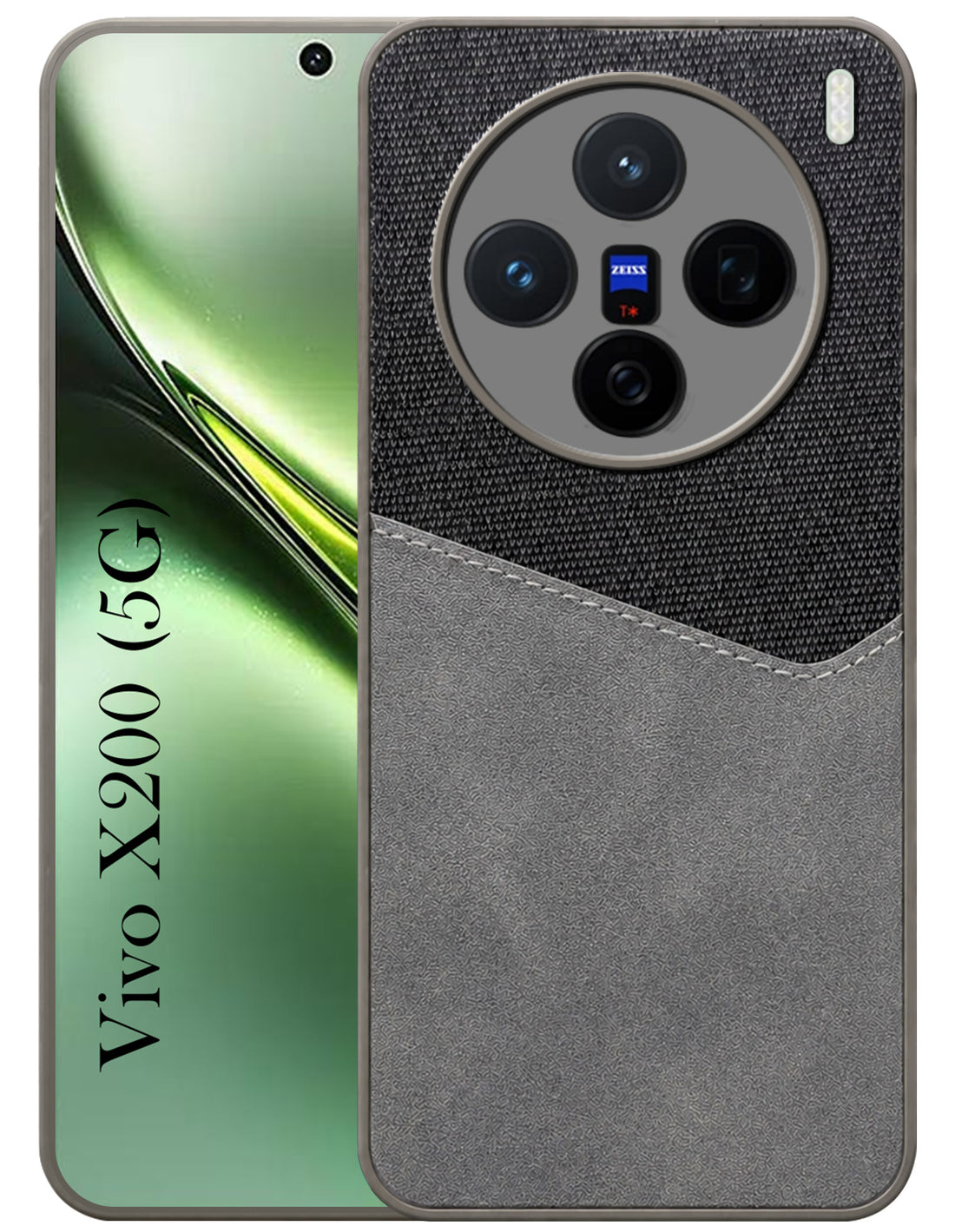 For Vivo X200 Back Cover Case (Dual PU Leather Stitch | Professional Minimalist | Soft and Flexible)