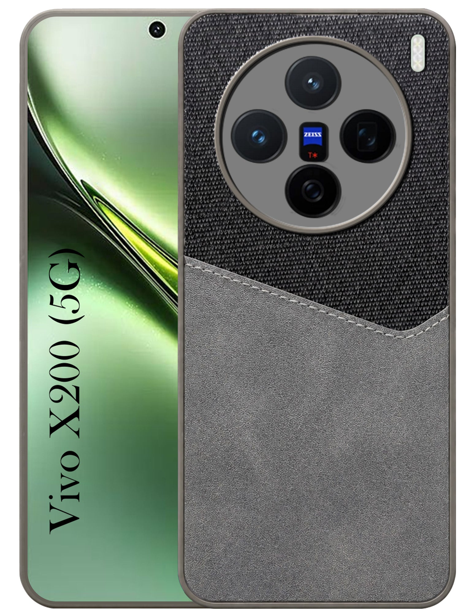 For Vivo X200 Back Cover Case (Dual PU Leather Stitch | Professional Minimalist | Soft and Flexible)