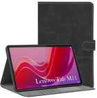 For Flip Cover Folio Case  Lenovo Tab M11 10 Inch TB330FU / TB330KU  (PU Leather | Multi-Angle Smart Stand | Card Storage Slots | Silicone Back Pouch)