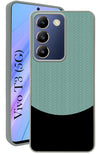 For Vivo T3 5G Back Cover Case (Elegant PU Leather Finish | Premium Minimalist Professional | Camera Protection Bump)