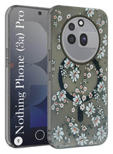 For Nothing Phone 3A Pro 5G Back Cover Case (Cute Floral Design | Flower Print for Girls | MagSafe Compatible Wireless Charging)