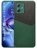 For Motorola Moto G54 Back Cover Case (Dual PU Leather Stitch | Professional Minimalist | Soft and Flexible)