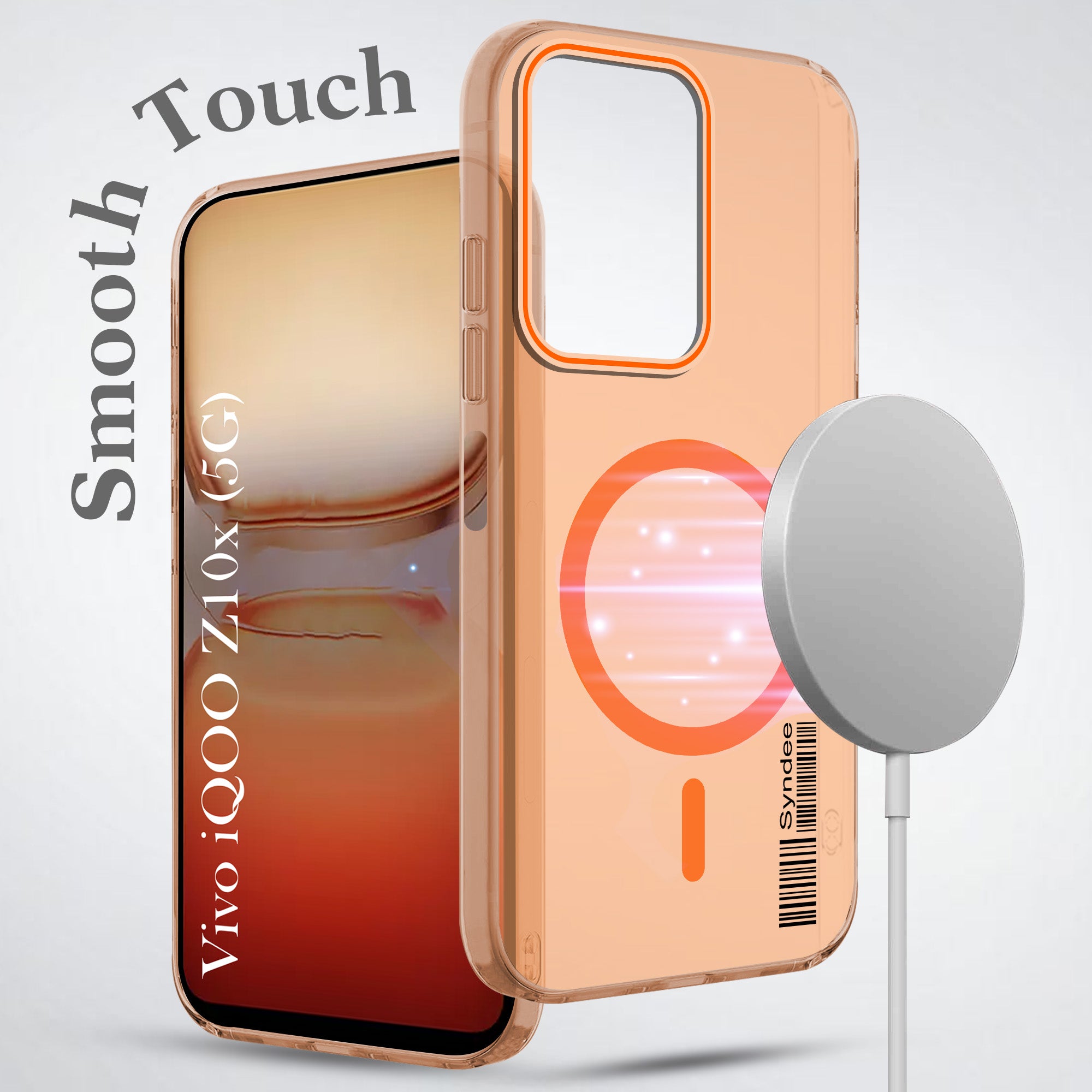 For Vivo iQOO Z10x Back Cover Case (Soft Touch | Camera Bump Protection | MagSafe Compatible | Matte Finish)