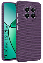 For Realme 12 Plus Back Cover Case (Liquid Silicone | Side Grip | Camera Protection)