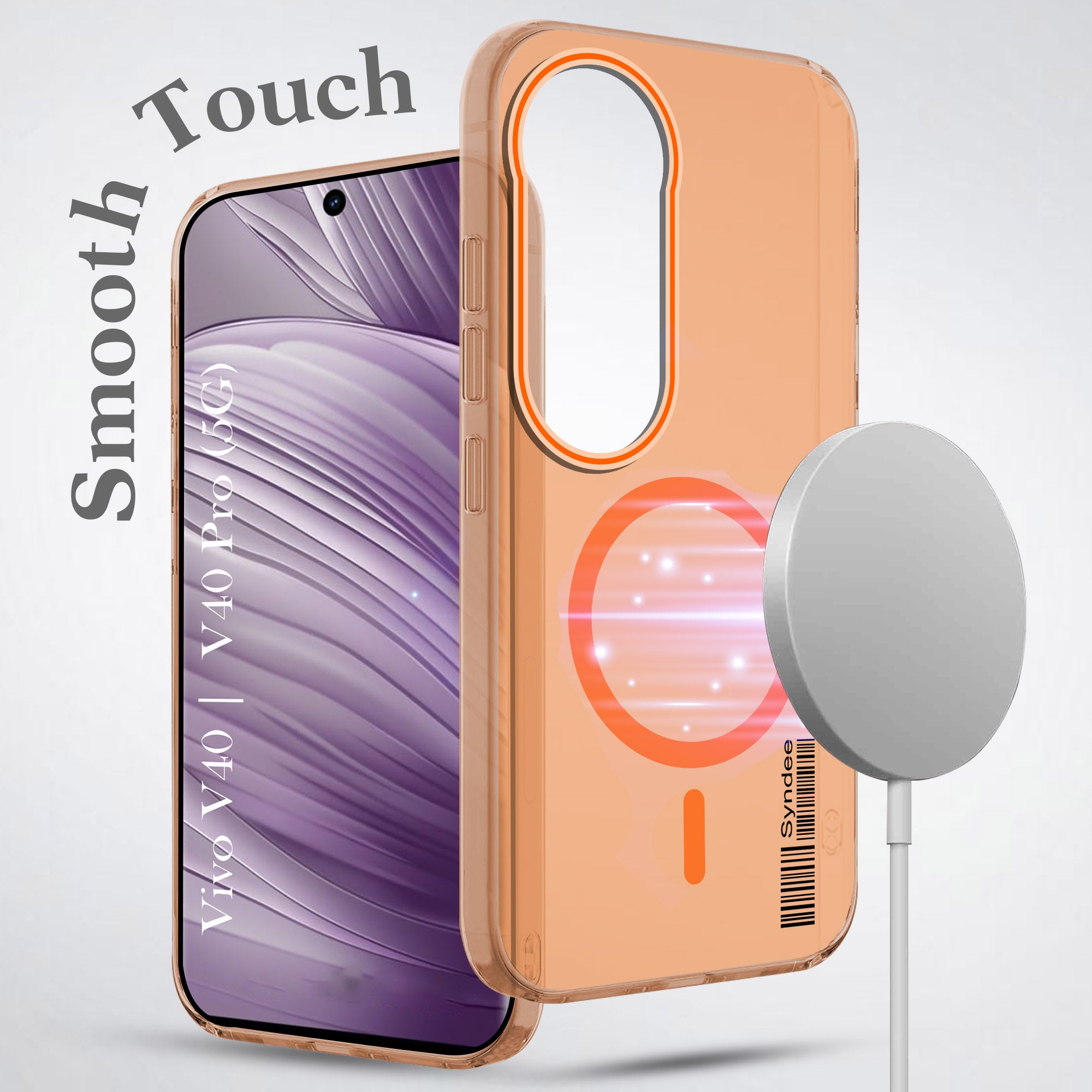 For Vivo V40 | Vivo V40 Pro 5G Back Cover Case (Soft Touch | Camera Bump Protection | MagSafe Compatible | Matte Finish)