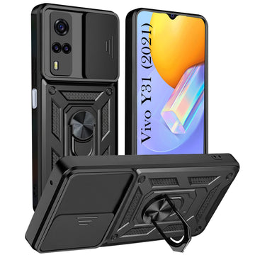 For Vivo Y31 (2021) Back Cover Case (Hybrid Dual Armor Polycarbonate)