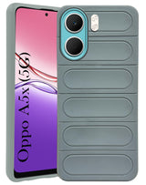 For Oppo A5X Back Case Cover (Matte Liquid Silicone| Professional Wave Design | Camera Protection Ring | Shockproof Anti Slip Grip)