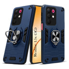 For Realme 15X Back Cover Case Hybrid Armor (Shockproof Dual Layer Polycarbonate |Ring Holder Kickstand)