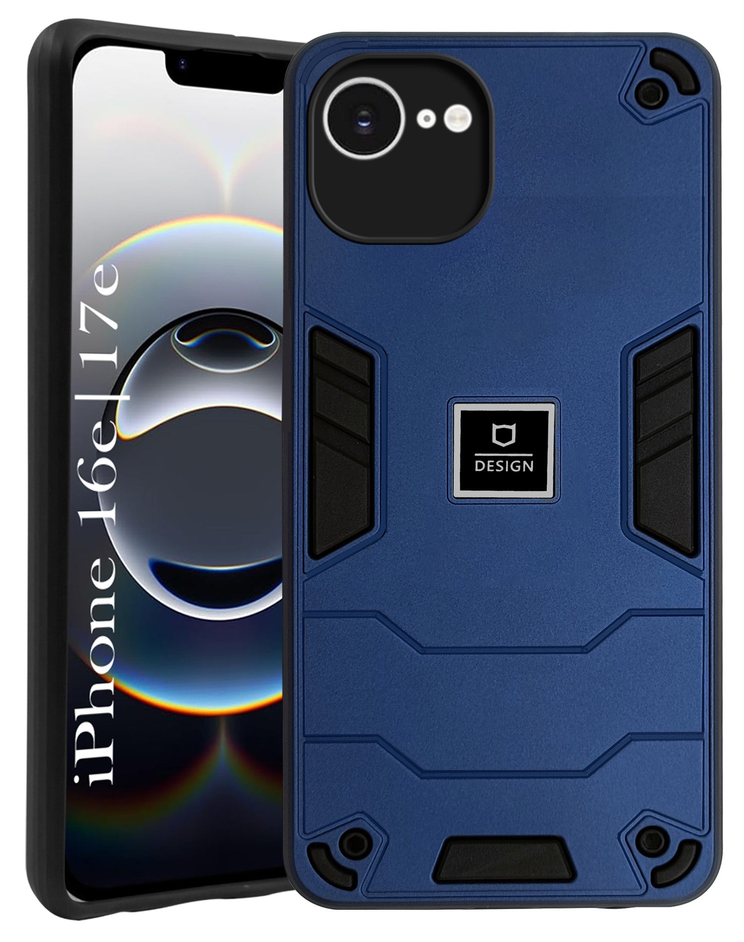 For iPhone 16e | iPhone 17e Back Cover Case (Hybrid Armor | Slim Dual Layer | Shockproof Lightweight)