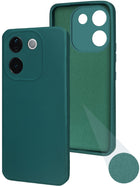 For Vivo iQOO Z9s Pro  Back Cover Case ( Matte Finish Silicone with Inside Fiber cloth)