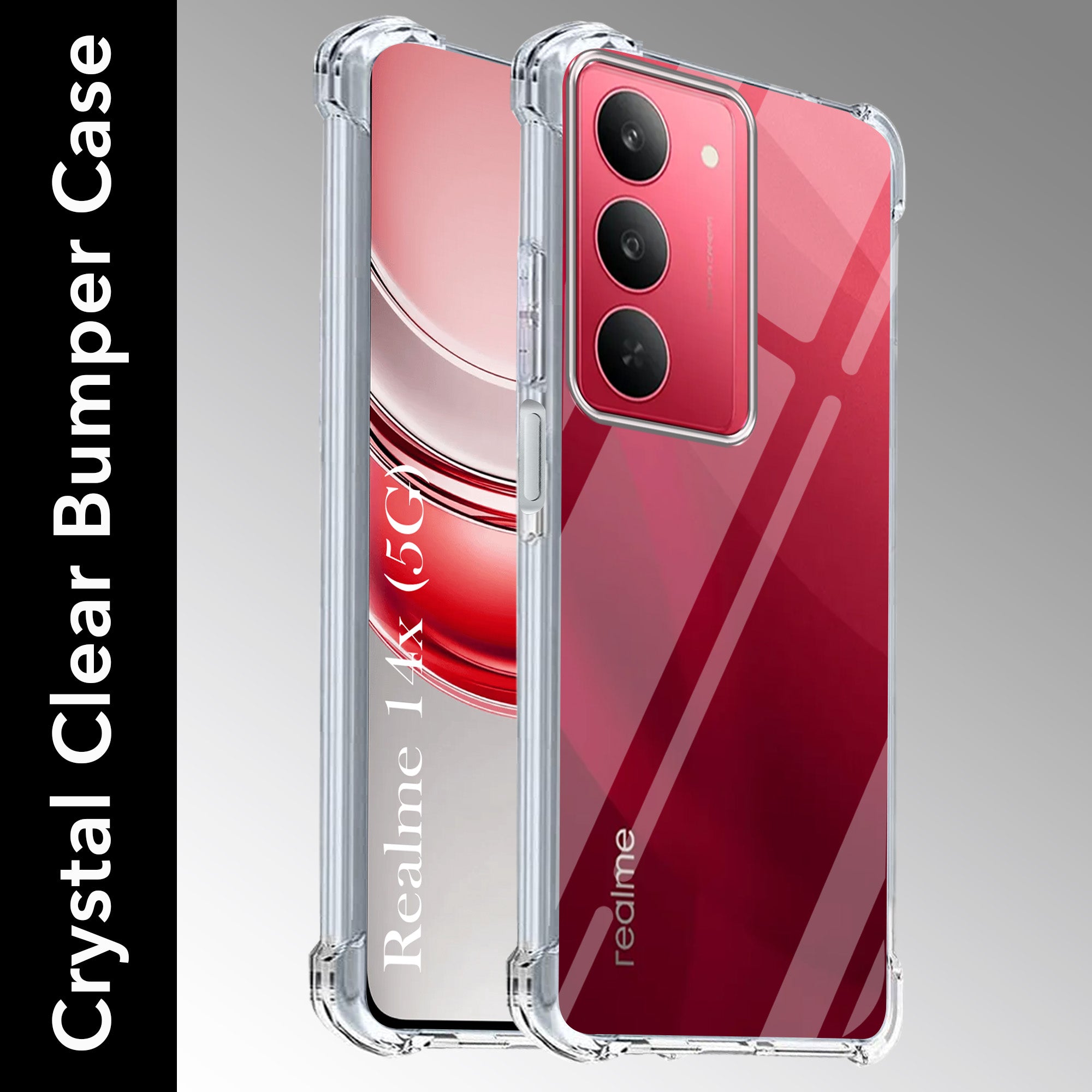 For Realme 14X Back Cover Shockproof Crystal-Clear (Drop & Camera Protection | Hard Polycarbonate)