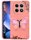 For Xiaomi Redmi Note 15 5G | Redmi Note 15 SE 5G Back Cover Case (Soft Butterfly Embroidery | Women Teen Girls | Camera Protection| Matte Silicone)