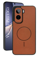 For Vivo T5 Pro 5G Back Cover Case PU Leather (Texture Grip Design | Professional Minimalist | Camera Protection | Soft and Flexible)