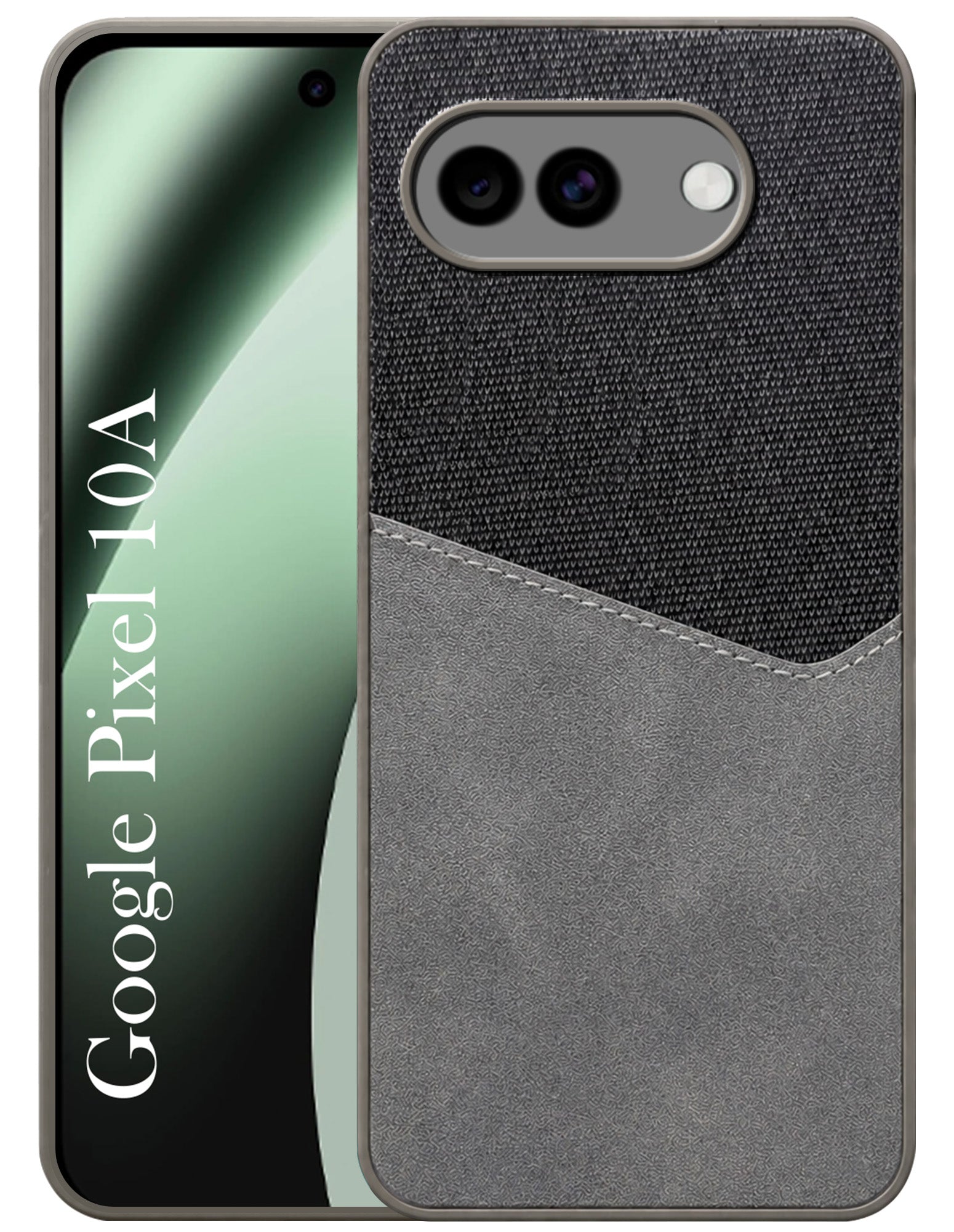 For Google Pixel 10a Back Cover Case (Dual PU Leather Stitch | Professional Minimalist | Soft and Flexible)