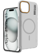 For Apple iPhone 15 Back Cover Case (Soft Touch | Camera Bump Protection | MagSafe Compatible | Matte Finish)