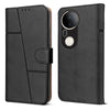 For Vivo T4 Ultra  Flip Cover Case (Stitched Leather with Magnetic Closure)