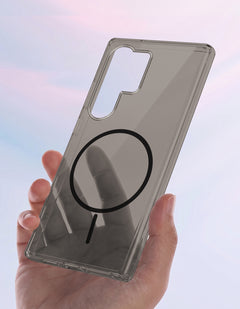 For Samsung Galaxy S22 Ultra 5G Back Case Cover Crystal Anti Yellow (Unbreakable PC | MagSafe Wireless Charging Support |Camera Protection Bump)