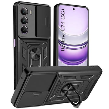 For Realme C75 5G Back Cover Case (Hybrid Dual Armor Polycarbonate)